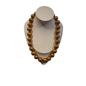 Joan Rivers Vintage Copper Color Beaded Necklace